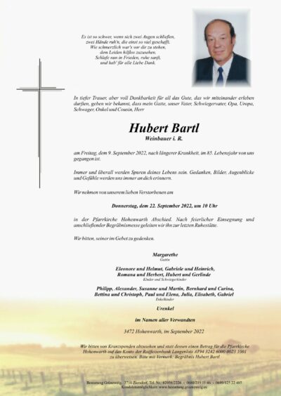 Hubert Bartl
