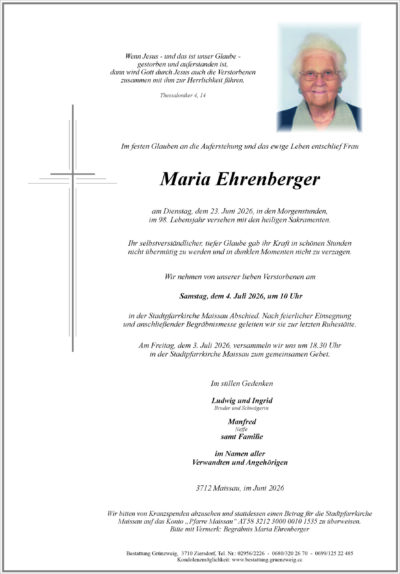 Maria Ehrenberger