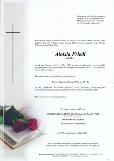 Aloisia Friedl