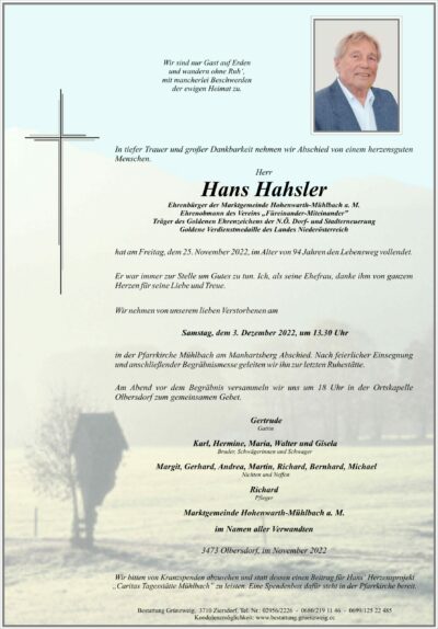 Hans Hahsler