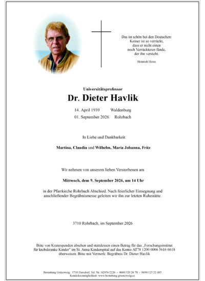 Dr. Dieter Havlik