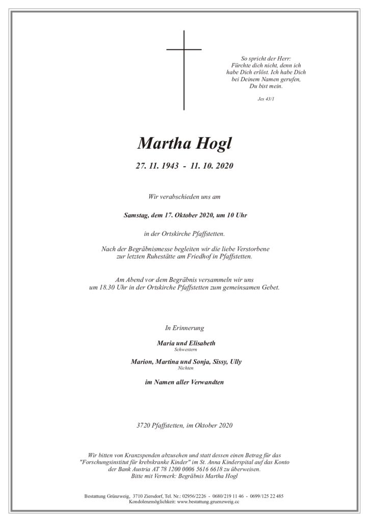Martha Hogl