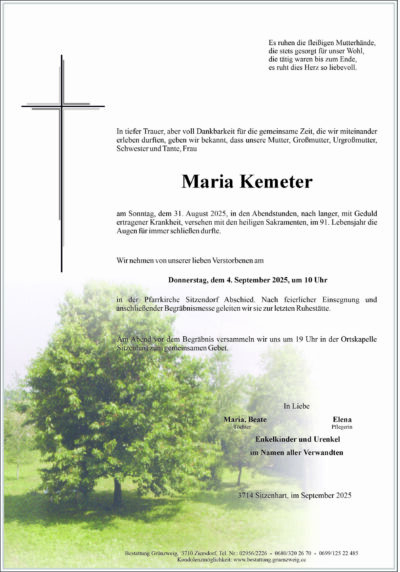Maria Kemeter