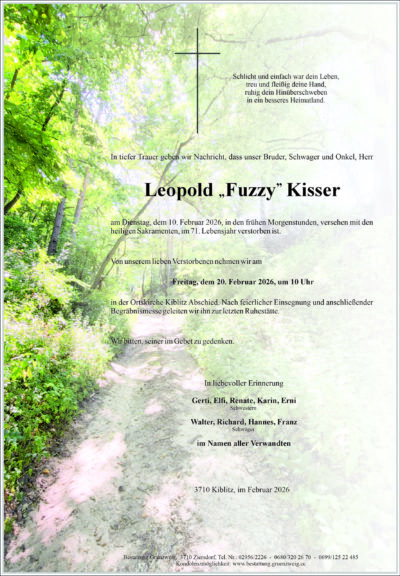 Leopold „Fuzzy“ Kisser