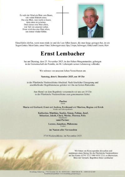 Ernst Lembacher