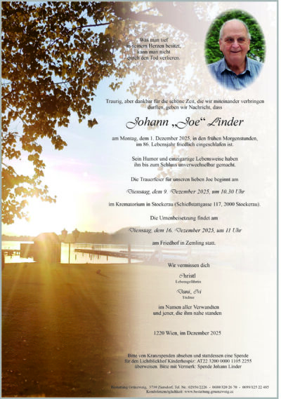 Johann „Joe“ Linder