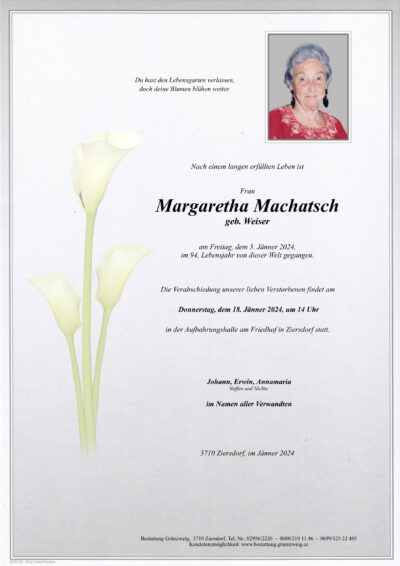 Margaretha Machatsch