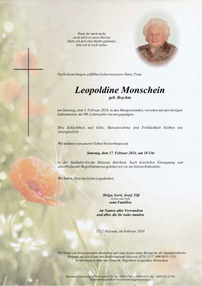 Leopoldine Monschein