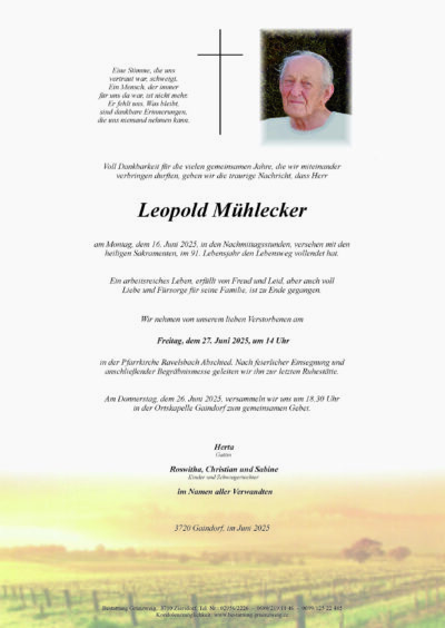 Leopold Mühlecker