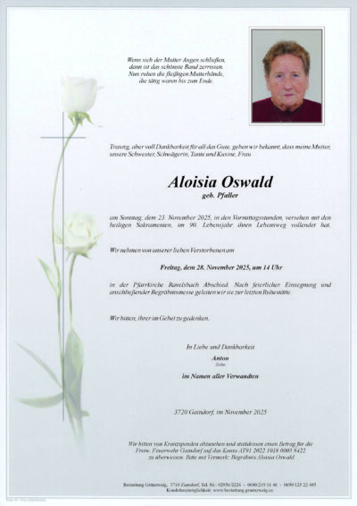 Aloisia Oswald