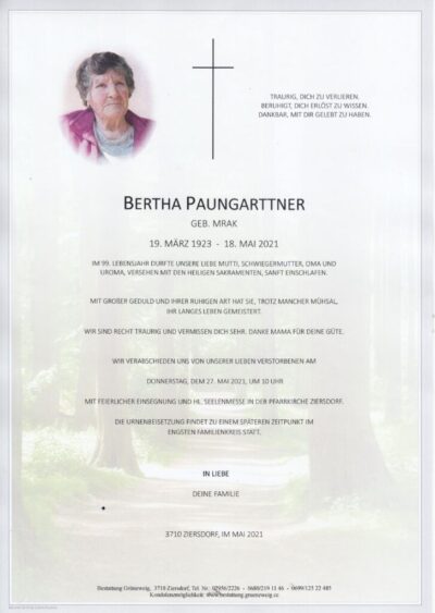 Bertha Paungarttner