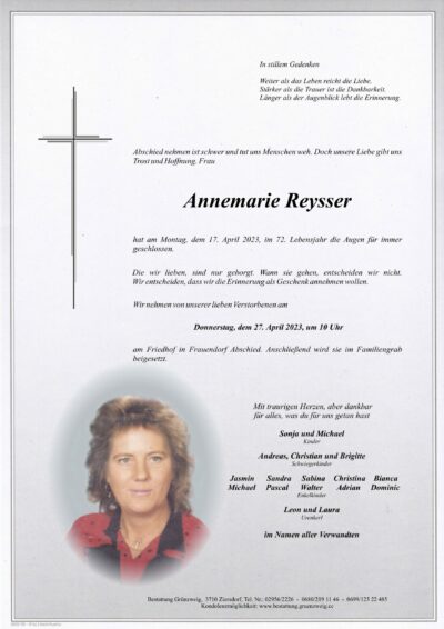 Annemarie Reysser