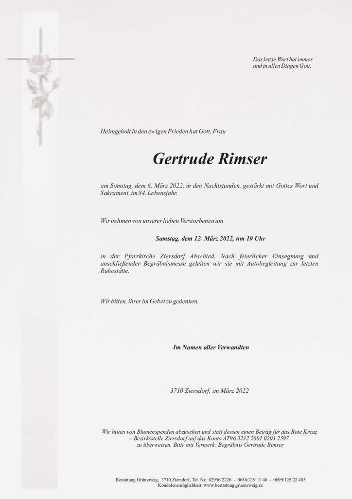 Gertrude Rimser