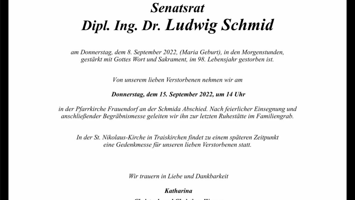 DI Dr. Ludwig Schmid