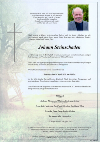 Johann Steinschaden