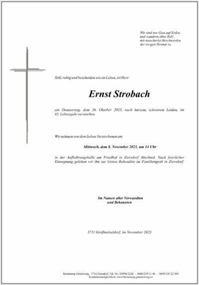Ernst Strobach
