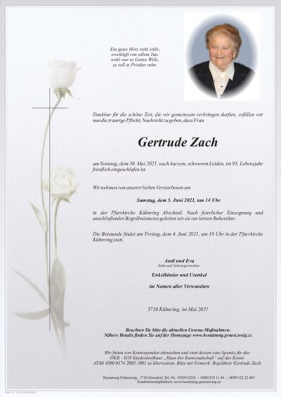 Gertrude Zach