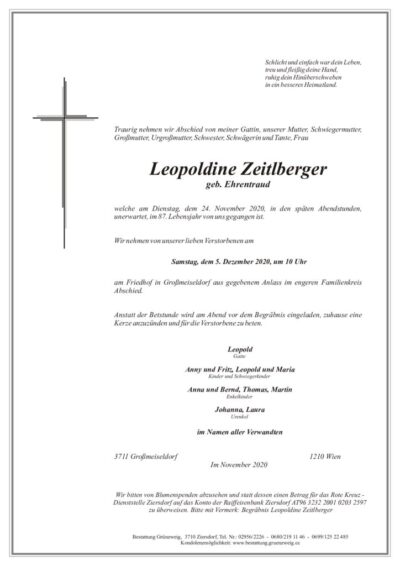 Leopoldine Zeitlberger