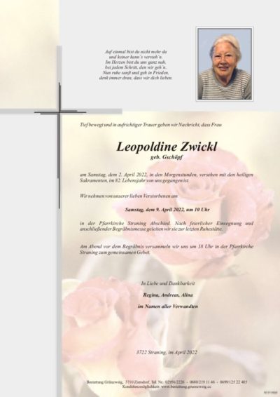 Leopoldine Zwickl